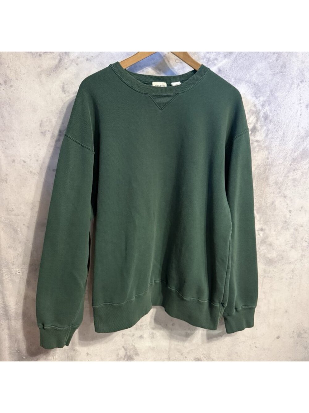 Vintage Gap Sweat Sweatshirt Green Crew Neck Single V Stitch Size Large